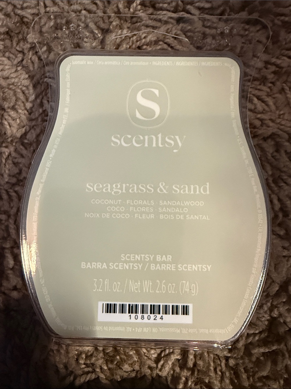 Scentsy Seagrass & Sand Scentsy Bar